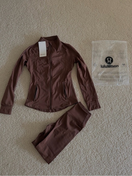 lululemon athletica Pants - Lululemon Matching Set Brown Define Jacket + Align Leggings